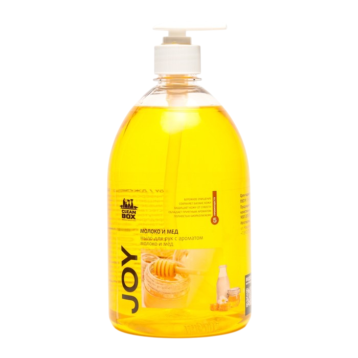 Жидкое крем-мыло молоко и мед CleanBoxJoy Vortex, 1л
