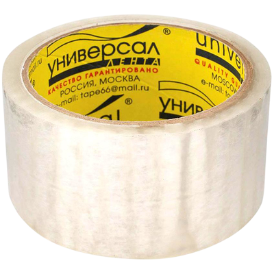Лента клейкая 50x150мм, Universal прозрачный, 120м, 36шт
