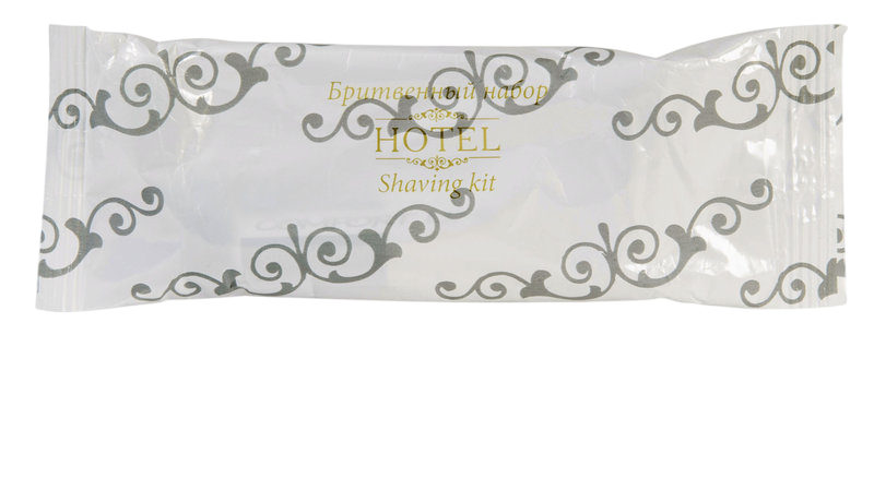 Бритвенный набор во флопаке «HOTEL GOLD» (станок + крем)