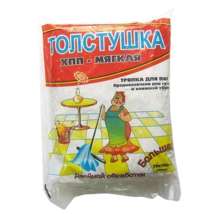 Тряпка для пола «Толстушка», 75x100см