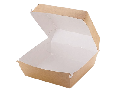Коробка для гамбургера А1 ECO BURGER XL «Крафт» 140x140x112мм, 50шт