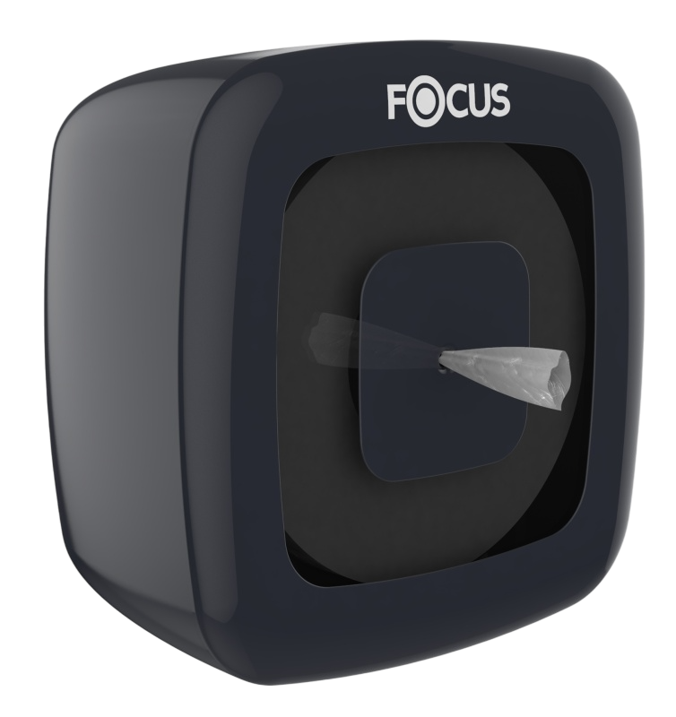 Диспенсер Focus для туалетной бумаги с центральной вытяжкой цвет, черный