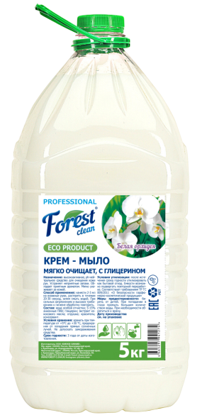 Forest Clean мыло-крем «Белая Орхидея» ПЭТ, 5л