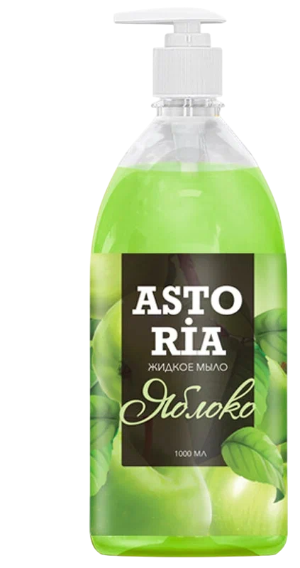 Жидкое крем-мыло Astoria «Яблоко» с дозатором Grass, 1000мл