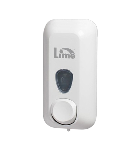 Диспенсер для мыла Lime, наливной, белый, 600мл