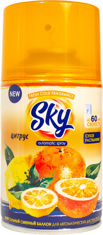 Освежитель воздуха SKY сменный спрей Цитрус 250мл