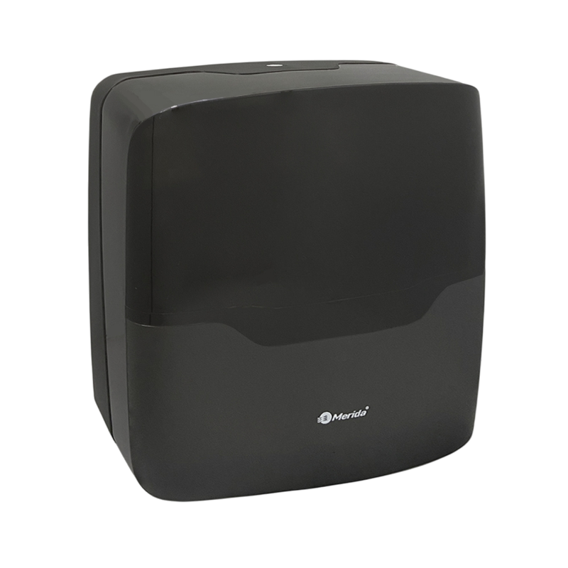 Диспенсер для листовых бумажных полотенец V-сложения «MERIDA HARMONY BLACK» ABS-пластик