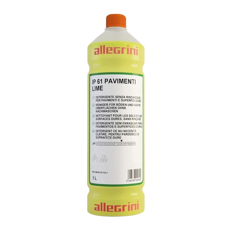 IP 61 PAVIMENTI LIME Моющее средство для полов с цитрусовым ароматом ALLEGRINI, 1л