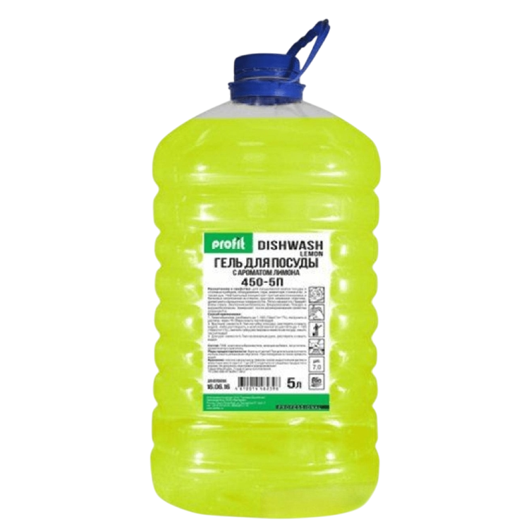 PROFIT DISHWASH LEMON ПЭТ Жидкое щелочное средство для мытья посуды PRO-BRITE 5л