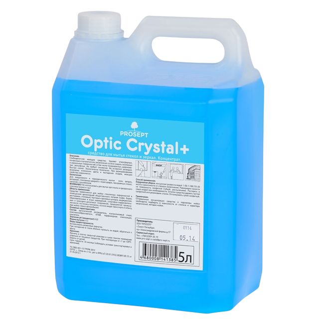 Optic Cristal+ Средство для мытья стекол и зеркал Prosept 5л