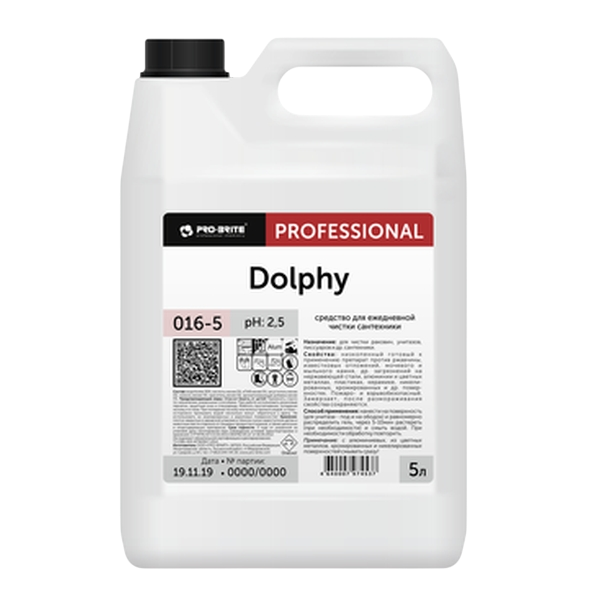 DOLPHY (Долфи) Средство для ежедневной чистки сантехники PRO-BRITE, 5л