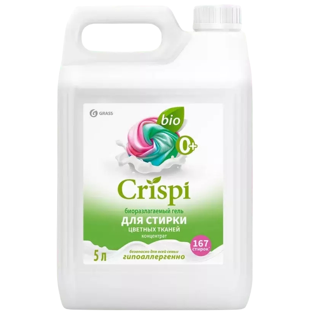 CRISPI Гель для стирки цветного белья концентрат Grass 5л