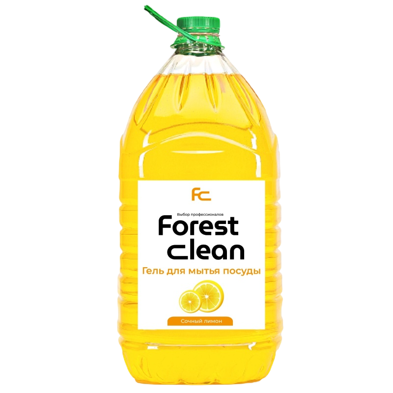 Forest Clean гель для мытья посуды «Сочный Лимон» ПЭТ 5л