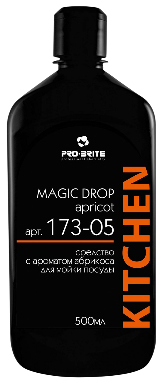 Magic Drop Apricot Моющее средство с ароматом абрикоса для посуды PRO-BRITE 500мл