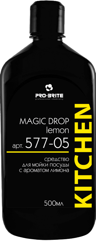 Magic Drop Lemon Моющее средство с ароматом лимона для посуды PRO-BRITE 500мл
