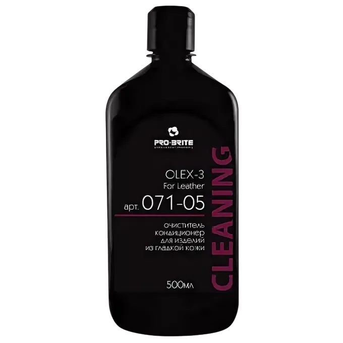 OLEX-3 For Leather Очиститель-кондиционер для изделий из гладкой кожи PRO-BRITE 500мл