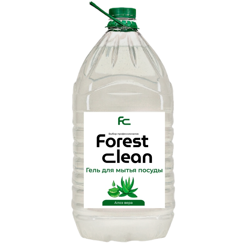 Forest Clean гель для мытья посуды «Алоэ Вера» ПЭТ 5л