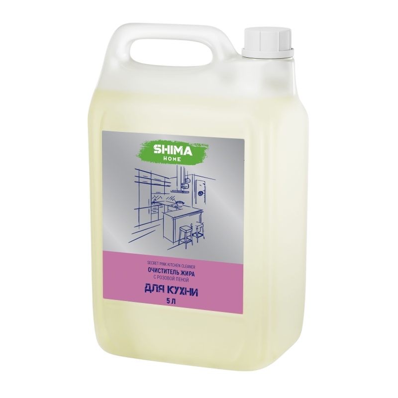 SHIMA HOME «SECRET PINK KITCHEN CLEANER» Очиститель жира с розовой пеной 5л