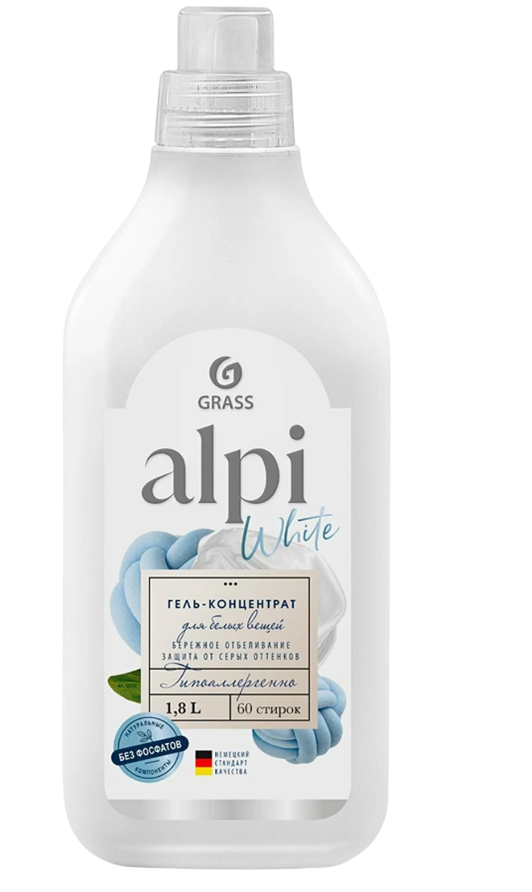 ALPI white gel Концентрированное жидкое средство для стирки Grass 1л