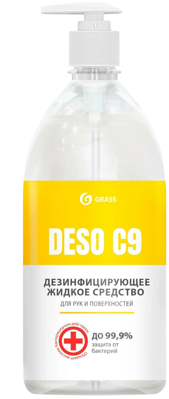 DESO C9 Дезинфицирующее средство на основе изопропилового спирта Grass 1л