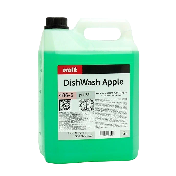 PROFIT DISHWASH APPLE ПЭТ Жидкое средство для мытья посуды PRO-BRITE 5л