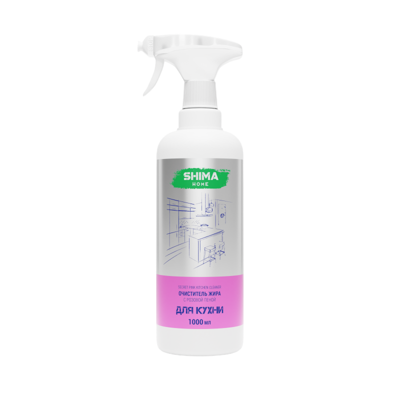 SHIMA HOME «SECRET PINK KITCHEN CLEANER» Очиститель жира с розовой пеной 1л