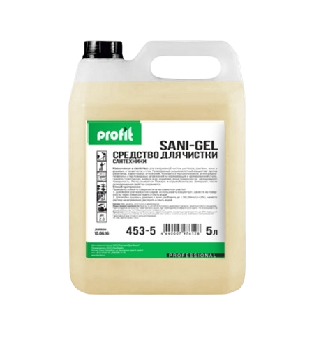 PROFIT SANI-GEL (Профит Сани-гель) Средство для чистки сантехники PRO-BRITE 5л