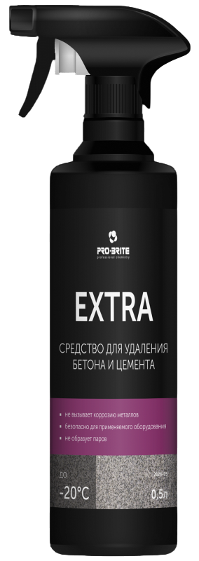 EXTRA (Экстра) с триггером Средство для удаления бетона и цемента PRO-BRITE 500мл