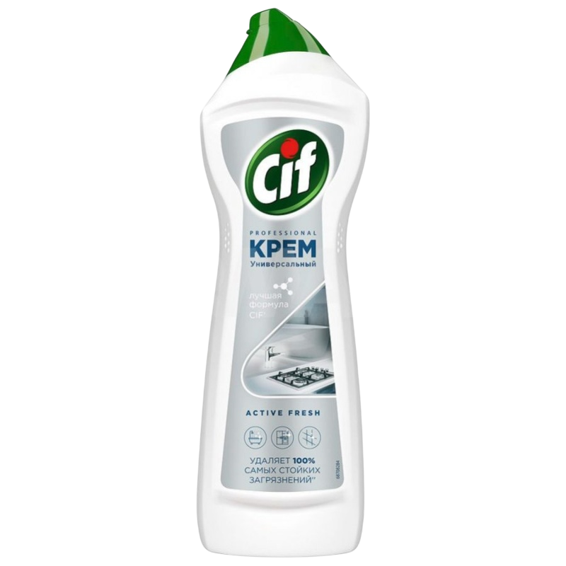 Сиф (Cif) PROFESSIONAL Чистящий крем «Актив Фреш» для кухни ванной и для всего дома универсальный 750мл